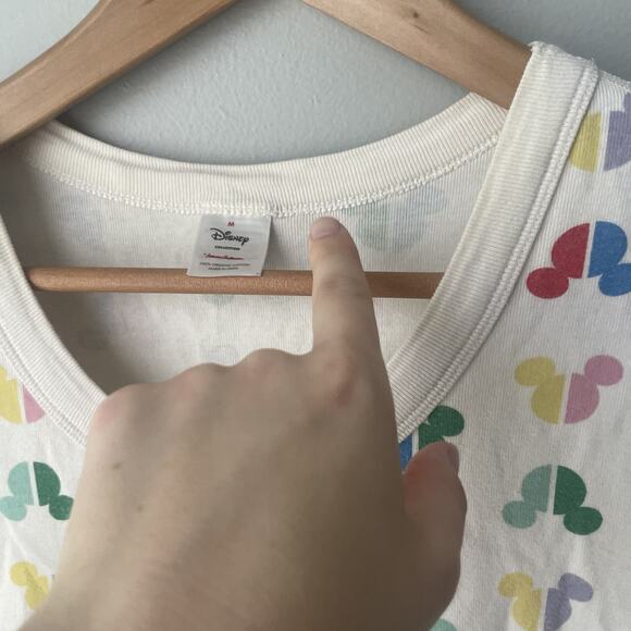 HANNA ANDERSSON DISNEY MICKEY MOUSE WOMEN'S TANK TOP PAJAMAS SZ M - Picture 5 of 7